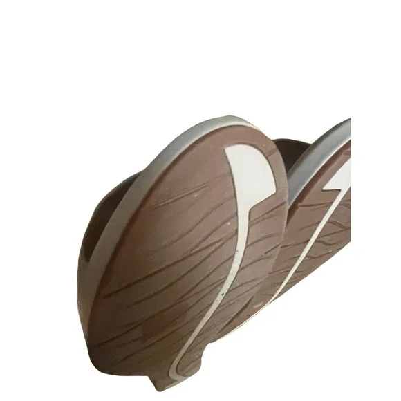 Clarks Un Plaza Go Combi Stone‎ Leather Wedge Sandal Sz 7 - Picture 13 of 16